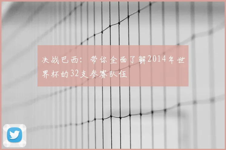 决战巴西：带你全面了解2014年世界杯的32支参赛队伍