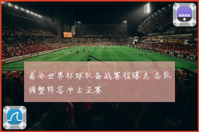 南非世界杯球队备战赛程曝光 各队调整阵容冲击正赛